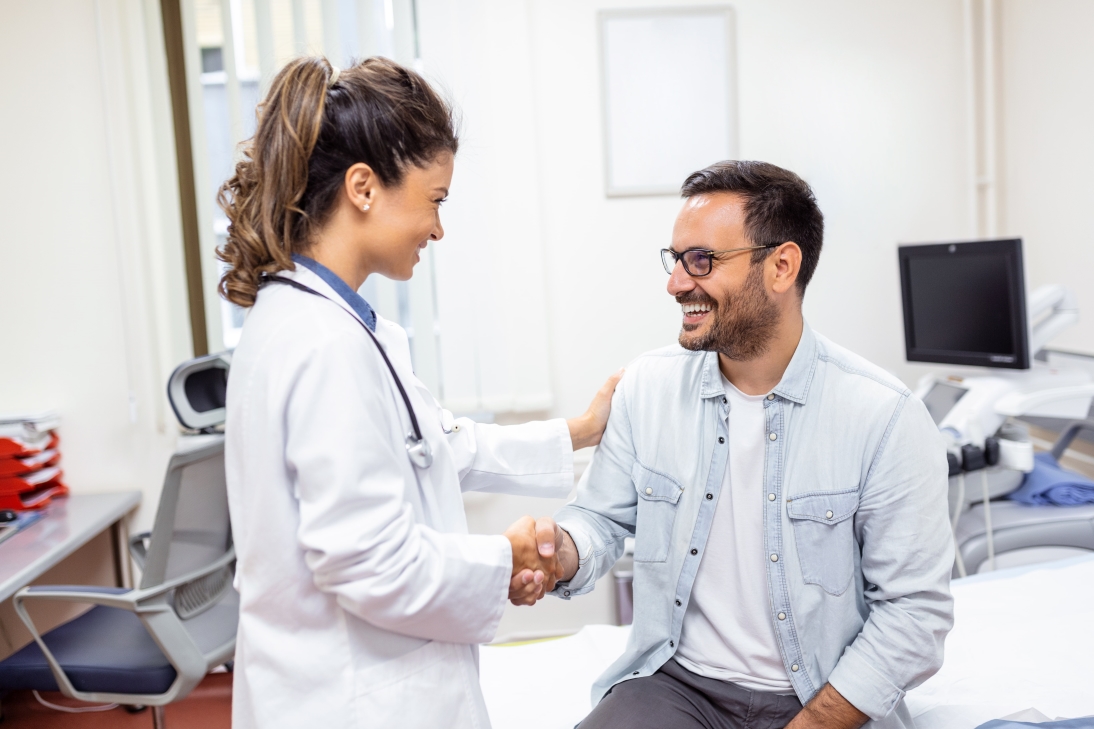 man and dentist